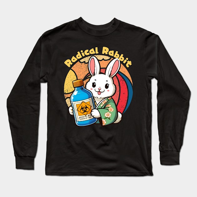 Chemistry Bunny rabbit Long Sleeve T-Shirt by Japanese Fever